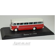 Масштабная модель Автобус IKARUS 311 1959 Red/White
